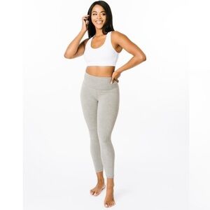 ZYIA Active Grey Concrete Smooth Hi-Rise 7/8 24” Leggings Size 6-8